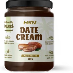 Pasta de Dátil Natural de HSN | 500 Gramos | Crema de Dátil para Untar elaborada con Dátiles Enteros - Alto en fibra - Sin azúcares, sal ni edulcorantes añadidos | No-GMO, Vegano