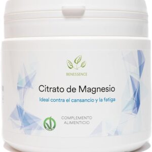 Benessence - Citrato de Magnesio en polvo soluble - Complemento alimenticio - 125 días de integración - 500 g