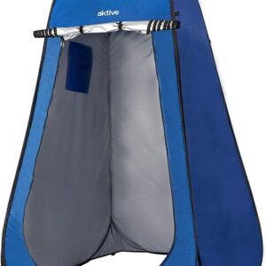 Aktive 62162 - Tienda ducha cambiador para camping sin suelo 120x120x190 cm