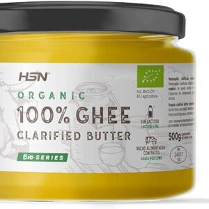Ghee Orgánico de HSN | 100% Mantequilla Clarificada BIO | Con Certificado Ecológico de la Unión Europea