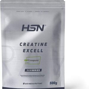 HSN Creatina 100% CREAPURE® en Polvo | Sabor Neutro - 500g | Sello de Calidad Garantizada: Puro Monohidrato de Creatina Micronizada Sin Añadidos Libre de Contaminantes | No-GMO, Vegano, Sin Gluten