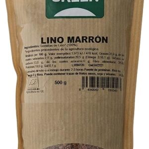 NaturGreen - Semillas de Lino Marrón Ecológico, 500 gr