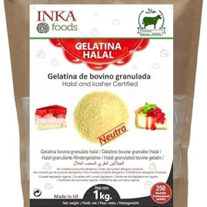 Gelatina granulado HALAL, 250 bloom, sabor neutro - 1kg